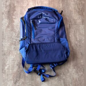 LL Bean Travelling Backpack Waterproof Blue Hiking